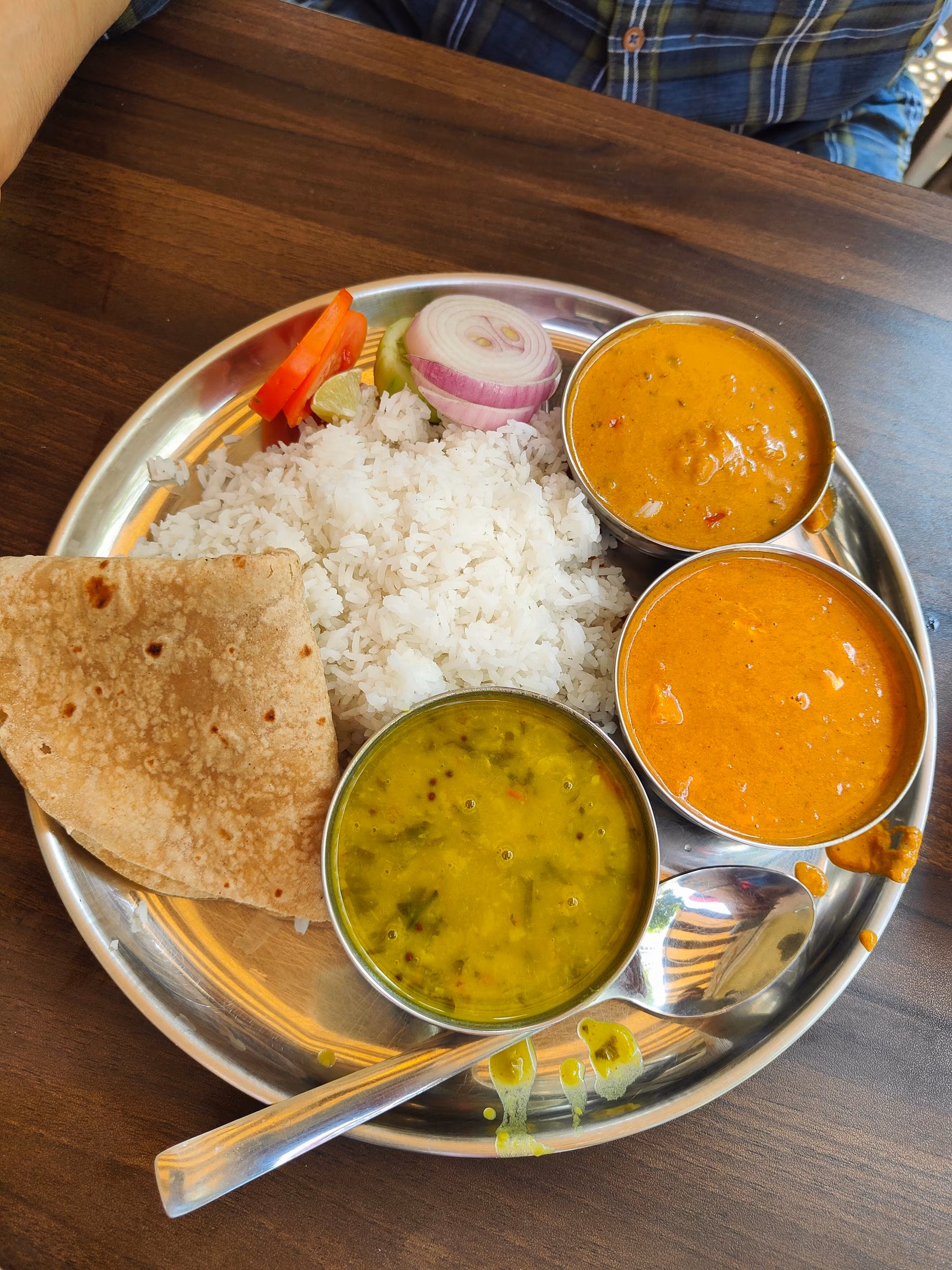 Meal Combo (Rice+1 Chapathi+Kuraku Pulagura+1 Papad